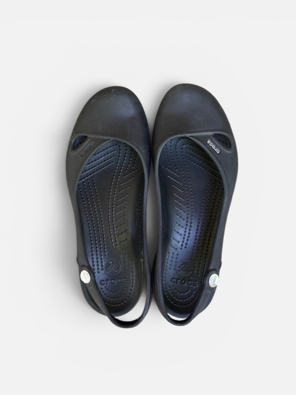 Crocs Olivia Slingback Slip-on Ballet Flat in Black Women’s Size 9